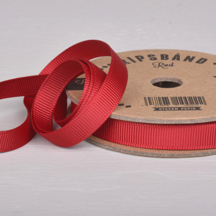 Ripsbånd Rød 10mm x 10 meter
