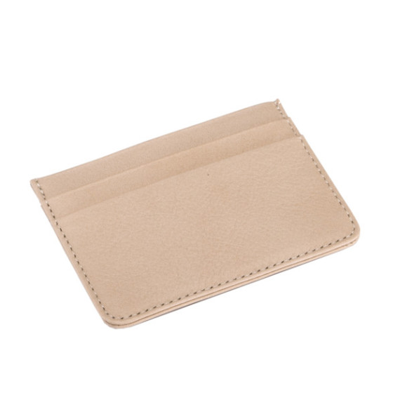 Kortmappe Skinn Beige