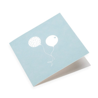 Kort med konvolutt - Ballonger Dusty Green