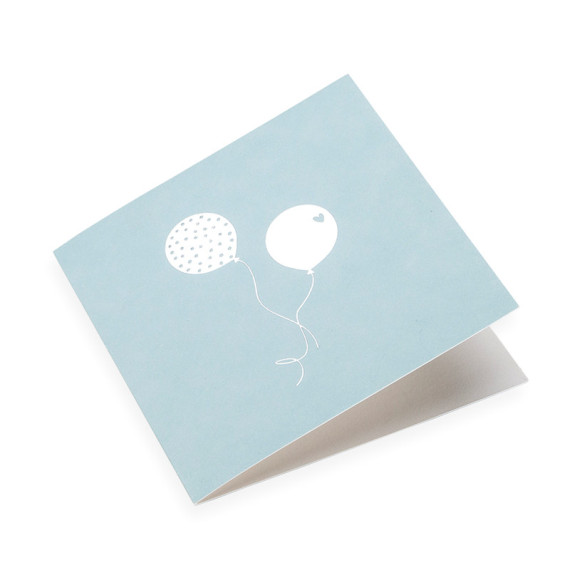 Kort med konvolutt - Ballonger Dusty Green