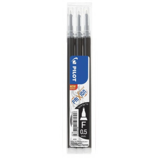 Refill til Frixion Point 0,5mm Sort - 3pk