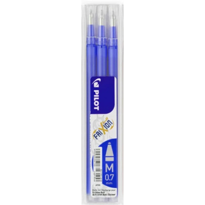 Refill til Frixion Ball 0,7mm Blå - 3pk