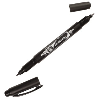 Supertusj Sort - med Twintip 0,4/0,8mm