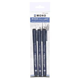 Fineliner MONO i sett med 3 bredder