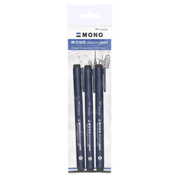 Fineliner MONO i sett med 3 bredder