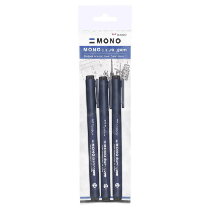 Fineliner MONO i sett med 3 bredder