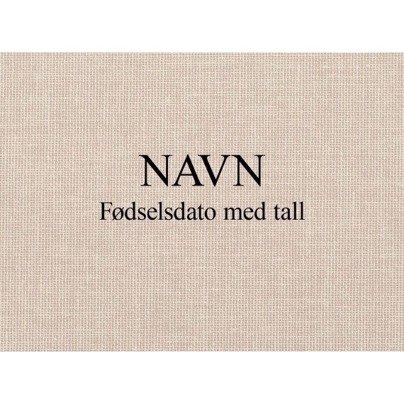 Personlig preg Barneperm