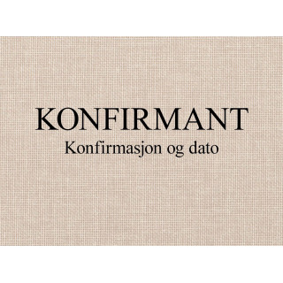 Personlig preg Konfirmasjon