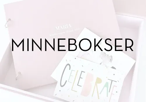 MINNEBOKS TIL KONFIRMANTEN
