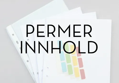INNHOLD TIL PERMENE